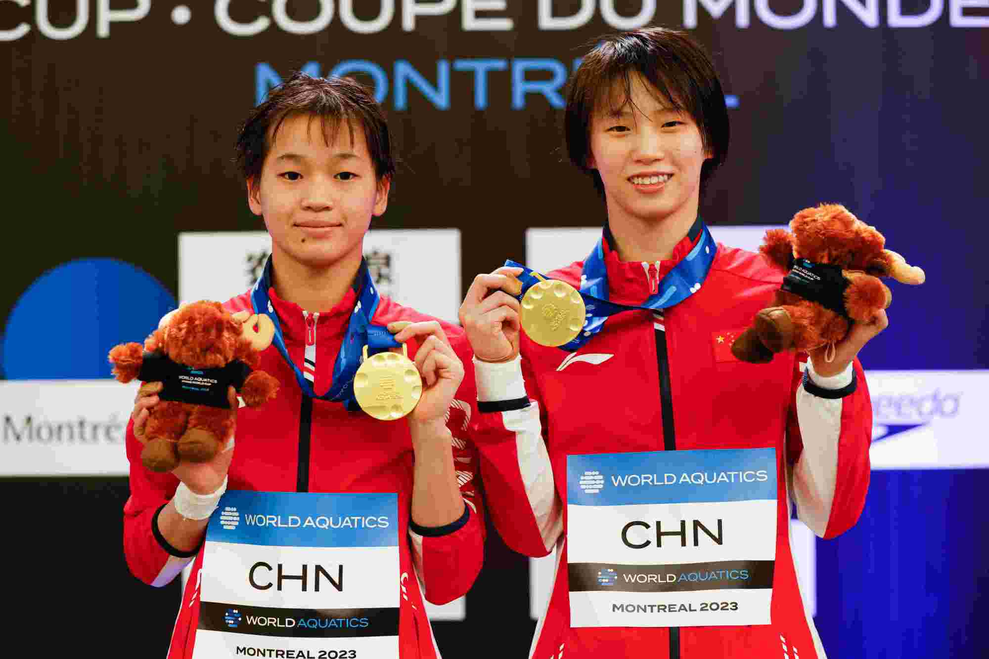 两跳满分成就全红婵夺冠，中国跳水队在蒙特利